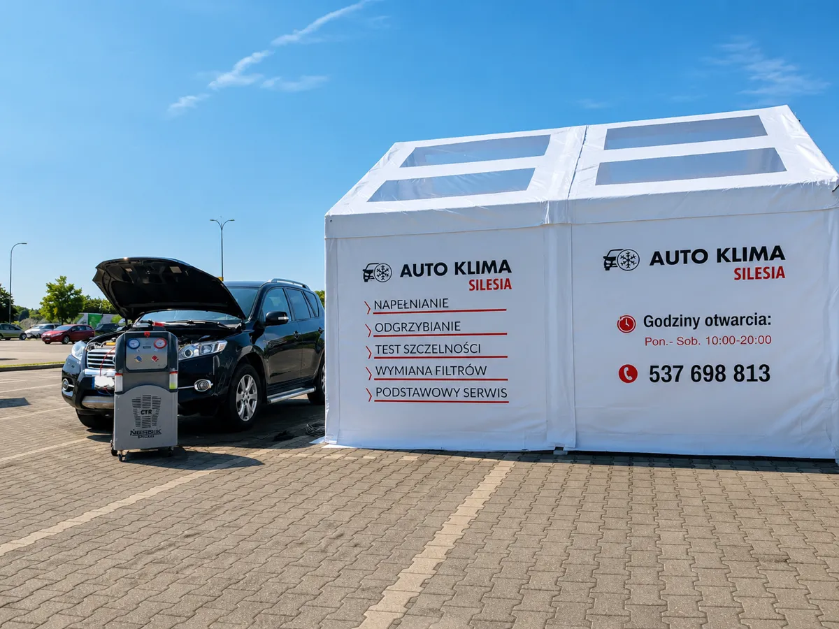 Punkt Auto Klima Silesia w Gliwicach przy Parku Handlowym Arena